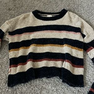 flowy striped sweater